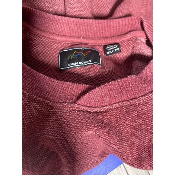Gymshark by Greg Norman Women's Long Sleeves Crewneck Maroon Sweatshirt Size XXX - Picture 3 of 4
